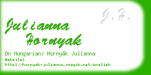 julianna hornyak business card